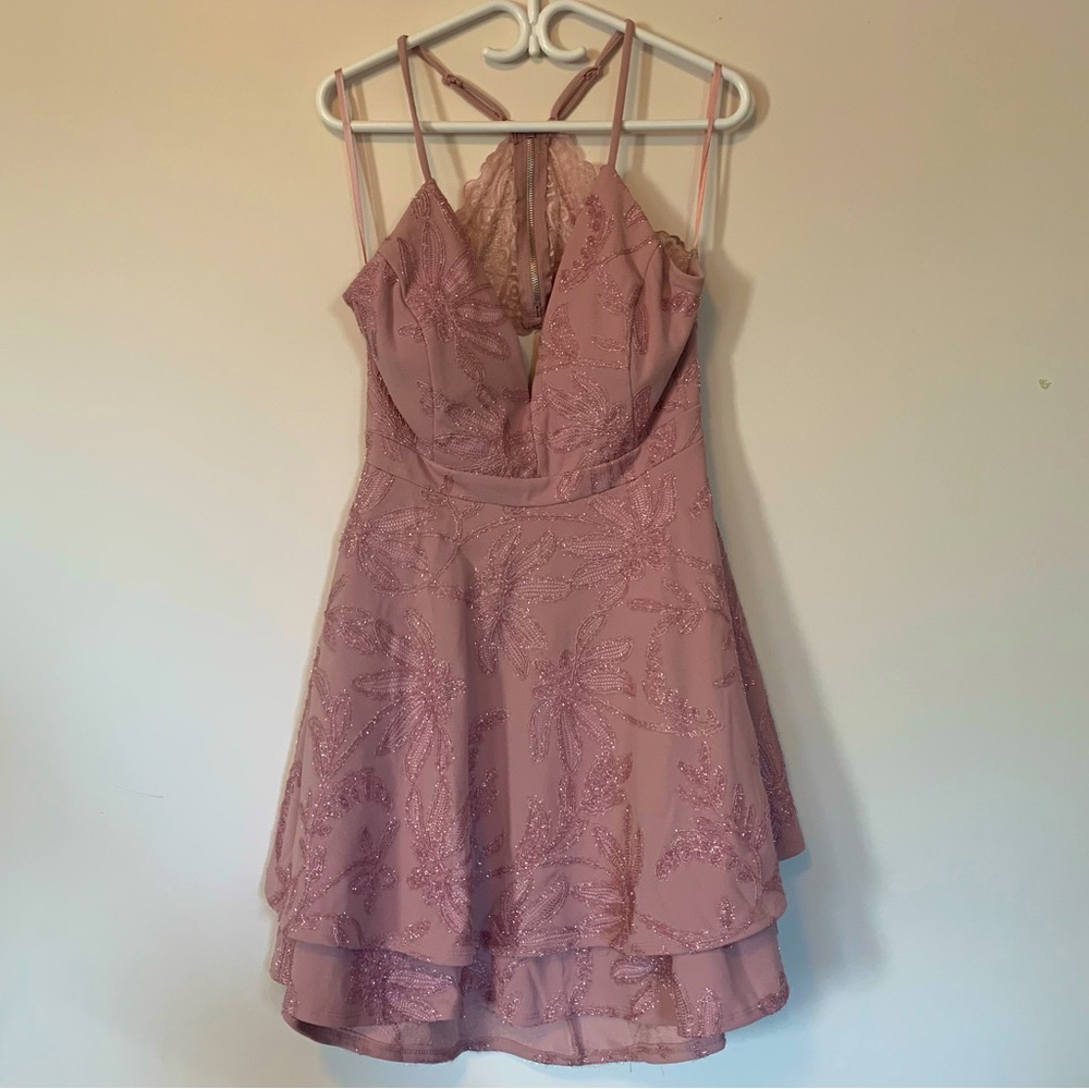 Le Château Flower Embroidered Dress